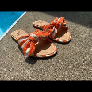 Orange stripe slides